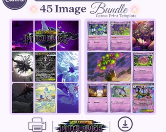 Pitch Black Art Bundle: Michi Method Binder Inserts Digital Download