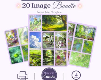 Grass Type Michi Method Binder Inserts Bundle of 20 Art Pieces Ready to Print