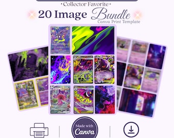 Gengar Inspired Art Bundle Michi Method Binder Inserts Printable Pages Instant Download