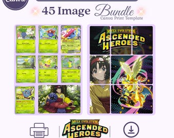 Ascended Heroes Art Bundle: Michi Method Binder Inserts Digital Download