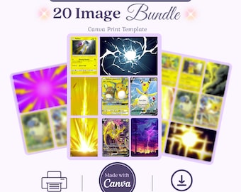 Electric Type Michi Method Binder Inserts Bundle of 20 Art Pieces Ready to Print
