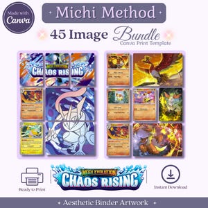 Pack artistique Chaos Rising : Inserts pour classeur Michi Method (téléchargement numérique)