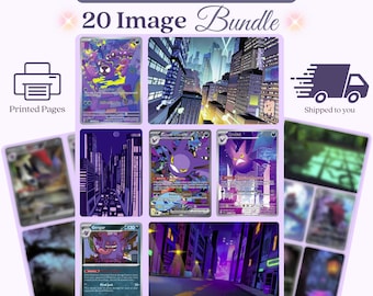 Dark Inspired Art Michi Method Binder Inserts 20 Physical Art Pieces 4 Pages Shipped