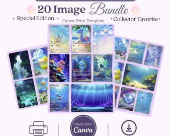 Water Type Michi Method Binder Inserts Bundle of 20 Art Pieces Ready to Print