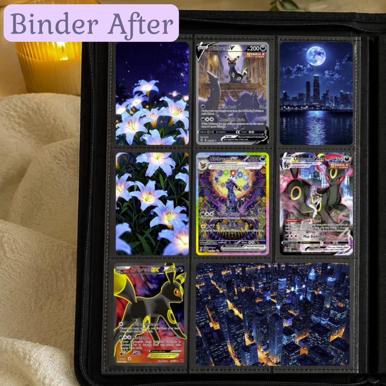 Umbreon Inspired Art Bundle Michi Method Binder Inserts Printable Pages Instant Download image 4
