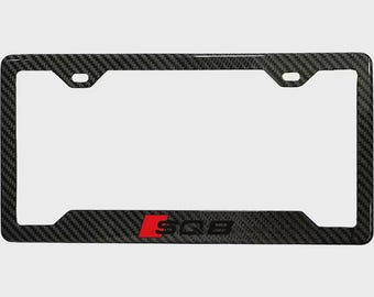 Audi SQ8 100% Real Carbon Fiber License Plate Frame