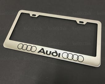 Audi Chrome Stainless Steel License Plate Frame