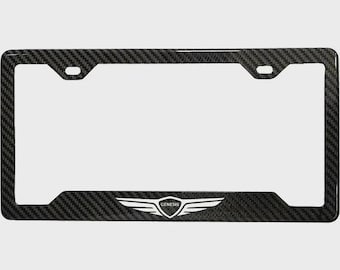 Genesis 100% Real Carbon Fiber License Plate Frame