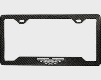 Aston Martin 100% Real Carbon Fiber License Plate Frame