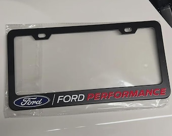 Ford Performance Black Stainless Steel License Plate Frame | USA & Canada Fit