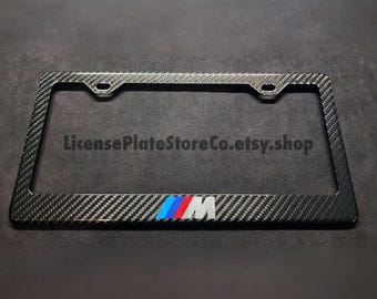 Marco de matrícula BMW M 100% de fibra de carbono real