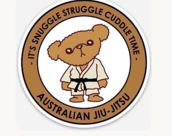 Naklejka klubu przytulania BJJ.