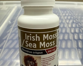 Organic Irish Moss/Sea Moss Vegan Capsules - Dr. Sebi Recommended