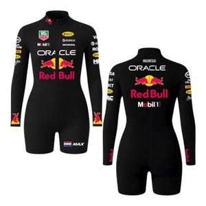 Combinaison Max Verstappen 2025 F1 pour femme - Sous-vêtement technique noir Red Bull Racing
