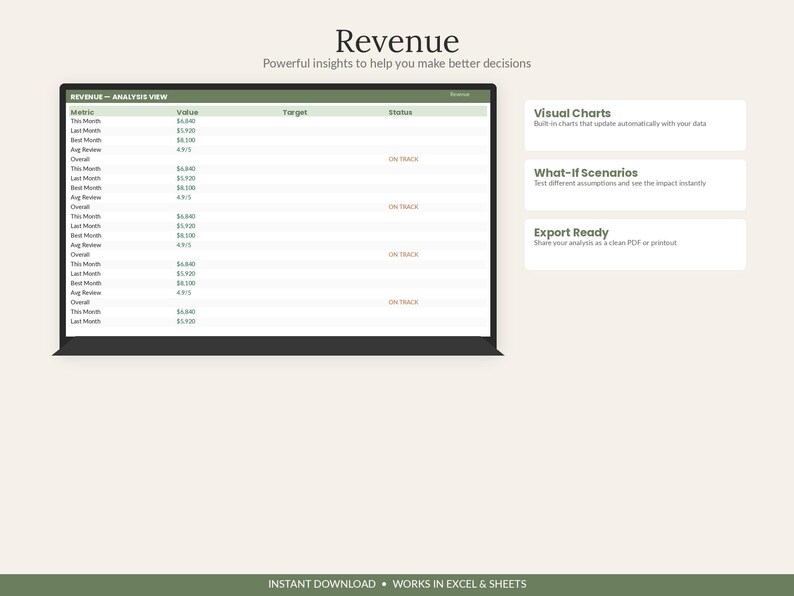 Short Term Rental Host Dashboard | Airbnb Property Manager Excel Google Sheets Tracker image 5
