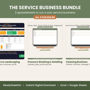 Servicepakket voor bedrijven | Gazononderhoud, hogedrukreiniging & schoonmaak | Factuur- en takenoverzichten voor klanten | Excel, Google Sheets afbeelding 4