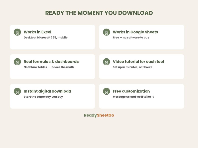 Home Buying Bundle | House Hunting, Mortgage, Moving & Renovation Budget Spreadsheets | Excel, Google Sheets | First Time Buyer image 4