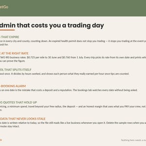 Food Truck Business Spreadsheet Template Excel Google Sheets | Mobile Food Event Profit Tracker, Menu Costing, Break Even Calculator image 6