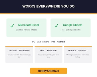 Trucking Owner Operator Spreadsheet | IFTA, Cost Per Mile & Bookkeeping Tracker | Trucker Tax Expense Log Excel Google Sheets