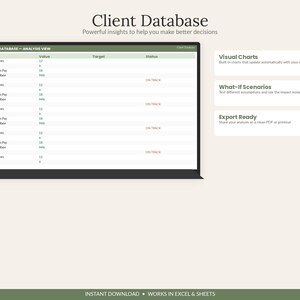Invoice Tracker Spreadsheet | Small Business Client CRM (Excel, Google Sheets) imagen 5