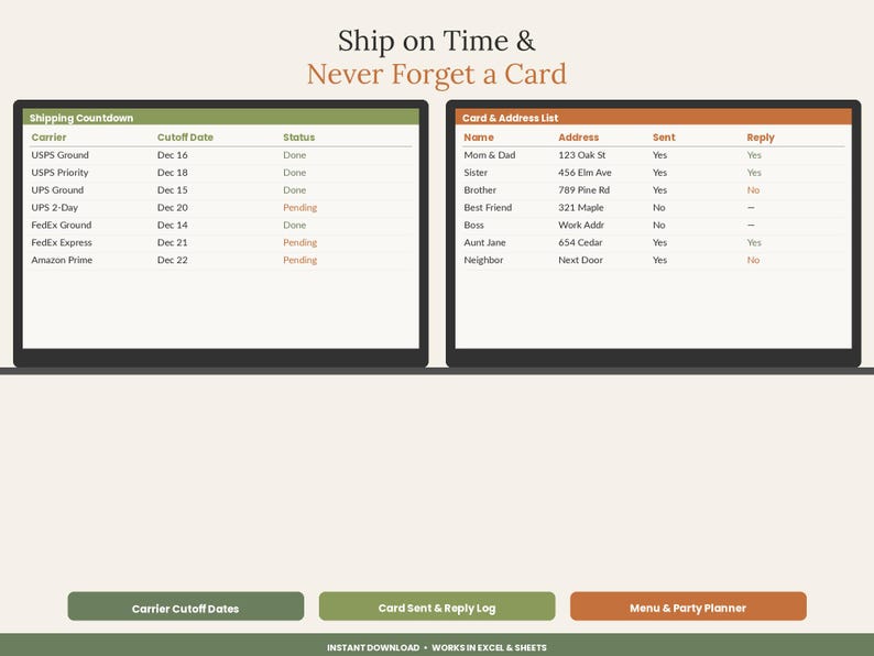 Christmas Budget Planner | Gift Tracker (Excel Google Sheets) image 6