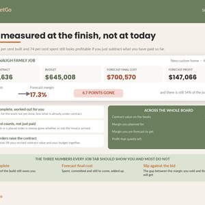 Construction Estimating Spreadsheet Template Excel Google Sheets | Contractor Bid Calculator, Job Costing, Change Order and Draw Tracker image 4