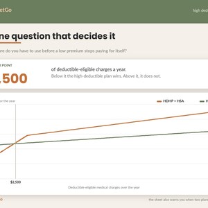 Open Enrollment Spreadsheet Template Excel Google Sheets | Health Insurance Plan Comparison, HSA FSA Calculator, Benefits Decision Tool image 4