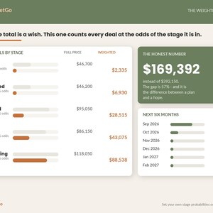 Client CRM Spreadsheet Template Excel Google Sheets | Sales Pipeline Tracker, Lead Follow Up, Weighted Forecast for Small Business image 3