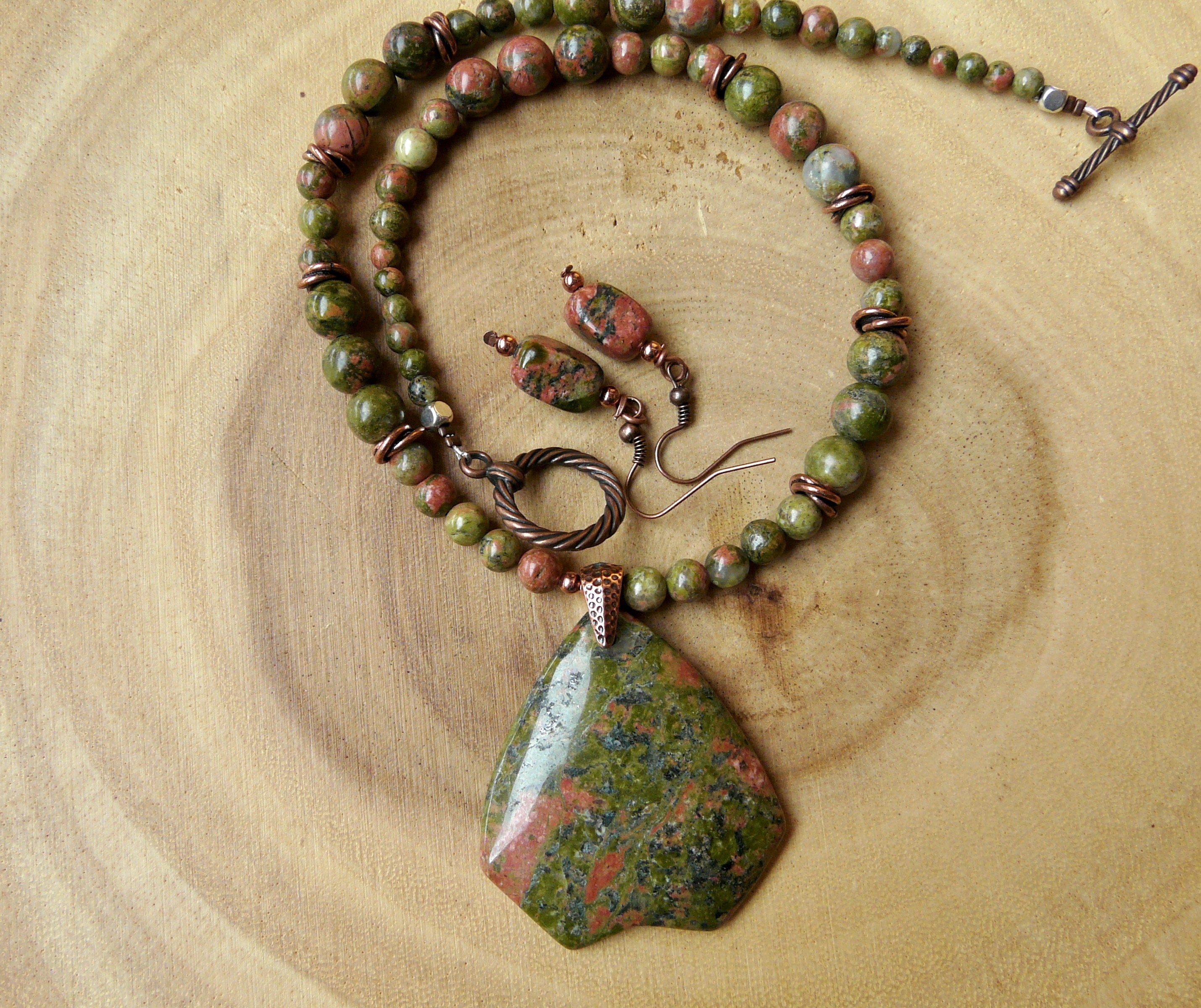 Unakite jewelry hotsell