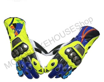 Guantes de moto de cuero Dainese VR46 Edition