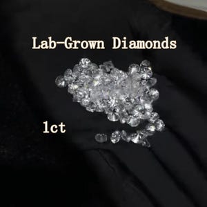 1 Carat Loose Lab Grown Diamond, High Clarity Ethical Lab-Created Gemstone For Fine Jewelry Custom Making