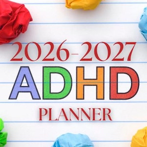 ADHD| Healthy Habits| Self Care| Meal Planner Bundle for Self Improvement Glow Up