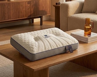 Orthopedisch contourkussen van traagschuim - Ergonomisch 3D-verdelingsontwerp voor verlichting van nekpijn - Geschikt voor zij- en rugslapers