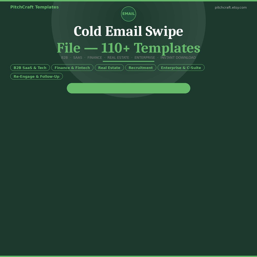 Email Swipe File Cold Email Swipe File | 110+ B2B Sales Templates (instant Download) - Etsy