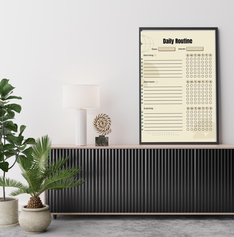Editable Daily Checklist Printable PDF | Morning & Evening Routine ...