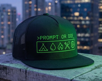 Prompt Engineer Trucker Hat, AI Tech Humor Snapback, Machine Learning Cap