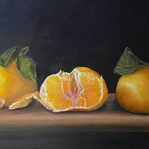 Orange Still Life Oil Painting