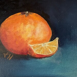 Orange Still Life Oil Painting