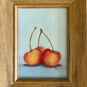 Cherry Still Life Oil Painting