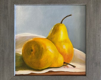 Pear Still Life Oil Painting