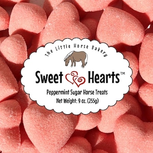 Sweet Hearts Peppermint Sugar Horse Treats