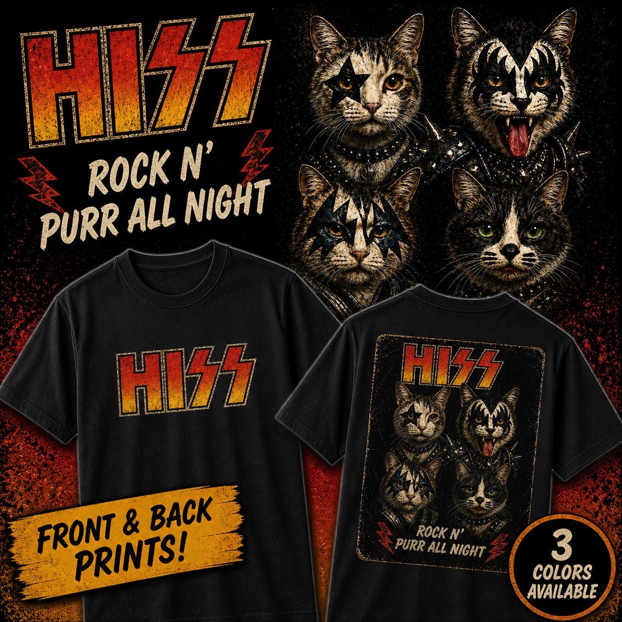 Kiss band cats - Etsy 日本