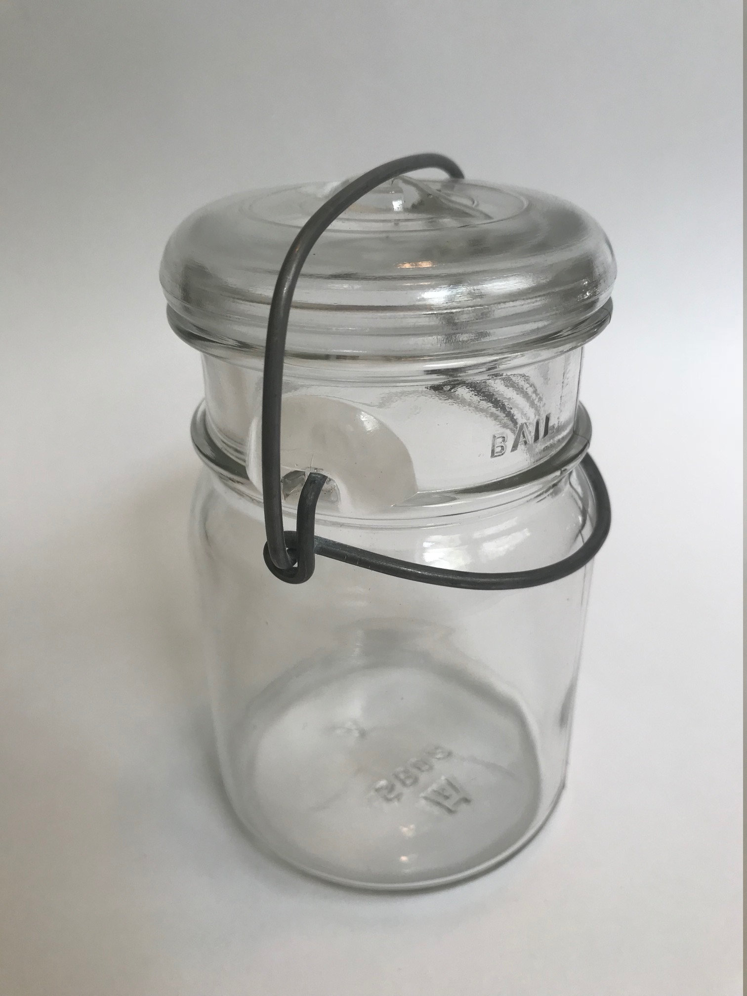 Vintage Bail Here Glass Jar Etsy