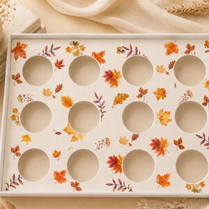 Insert floral pour 12 cupcakes | Présentoir à cupcakes | Insert imprimable pour boîte à 12 cupcakes | Téléchargement numérique | Boîte à gâteau 10 x 35 x 25 cm