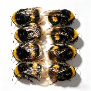 Conjunto de especímenes reales de abeja reina / 1/5/10 piezas / Ideal para investigación, creación artística, modelado en resina y exhibición. Regalo curioso.