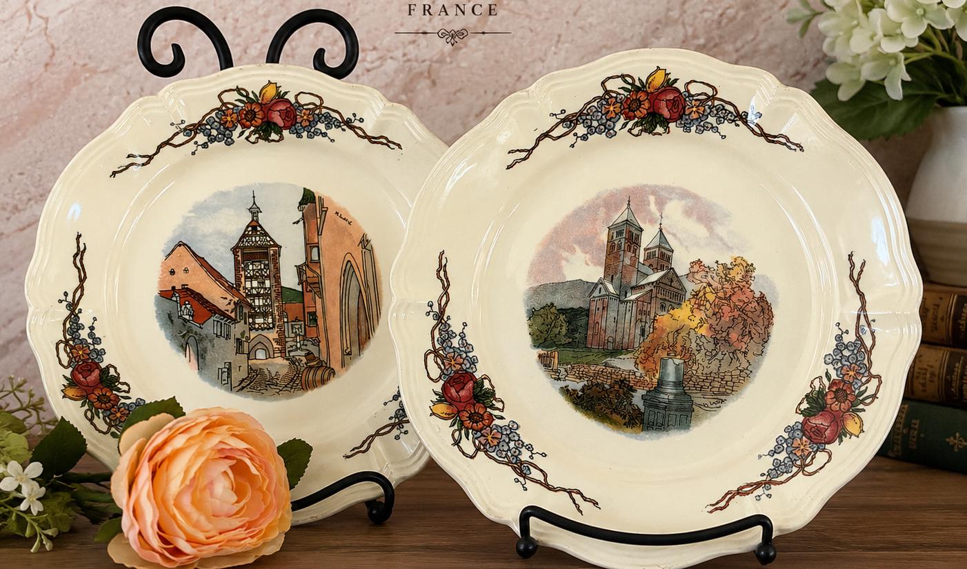 Sarreguemines Pottery Plates - Etsy