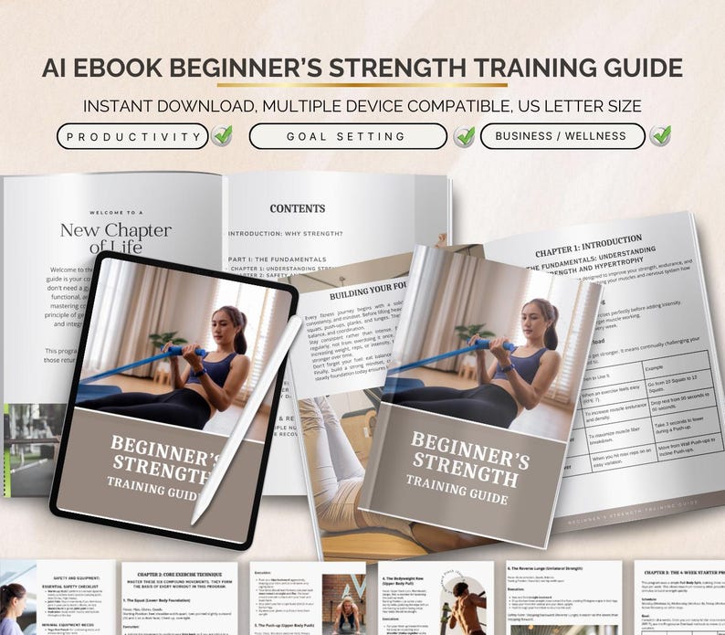 Beginner Strength Training Guide, Workout Plan for Beginners, Fitness ...