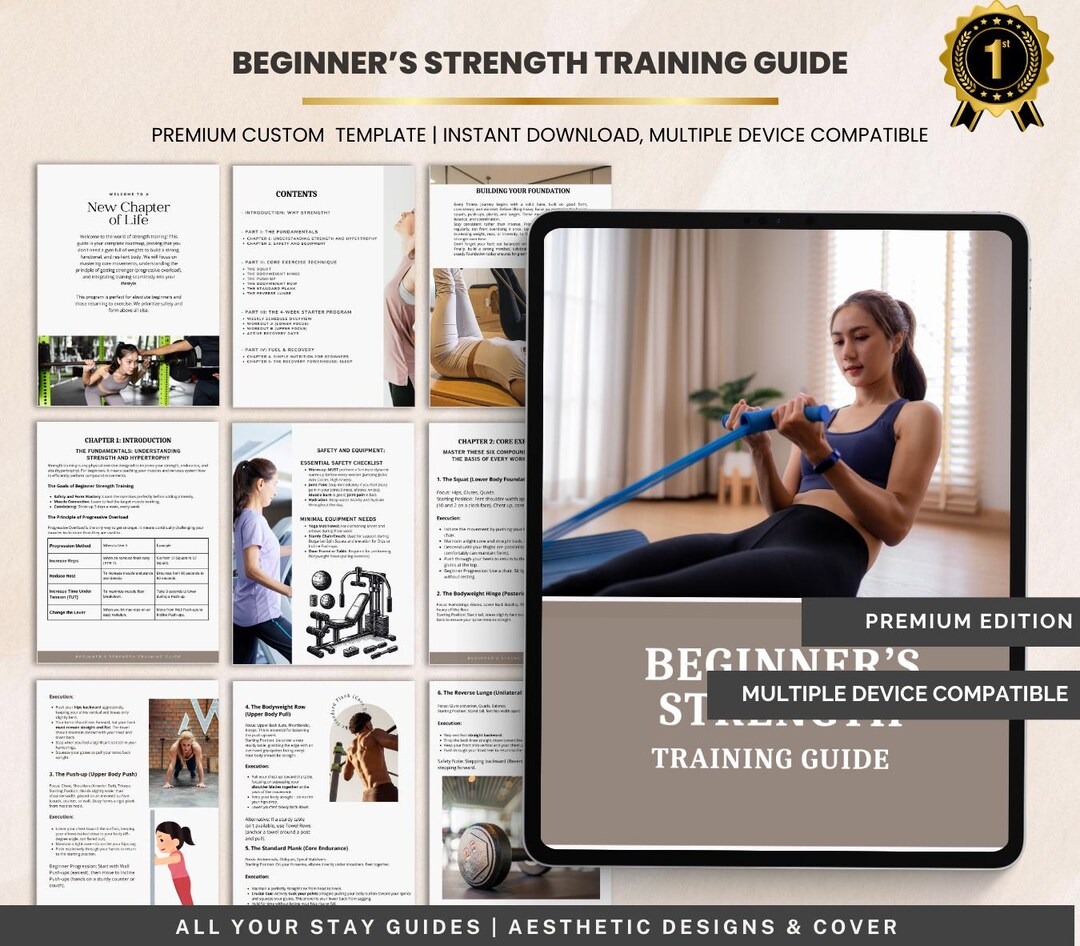 Beginner Strength Training Guide, Workout Plan for Beginners, Fitness ...