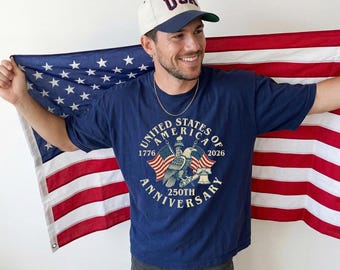 America 250th Anniversary Shirt, USA 1776 2026 Patriotic T-Shirt, 4th of July Tee, United States Flag Shirt, Independence Day Gift