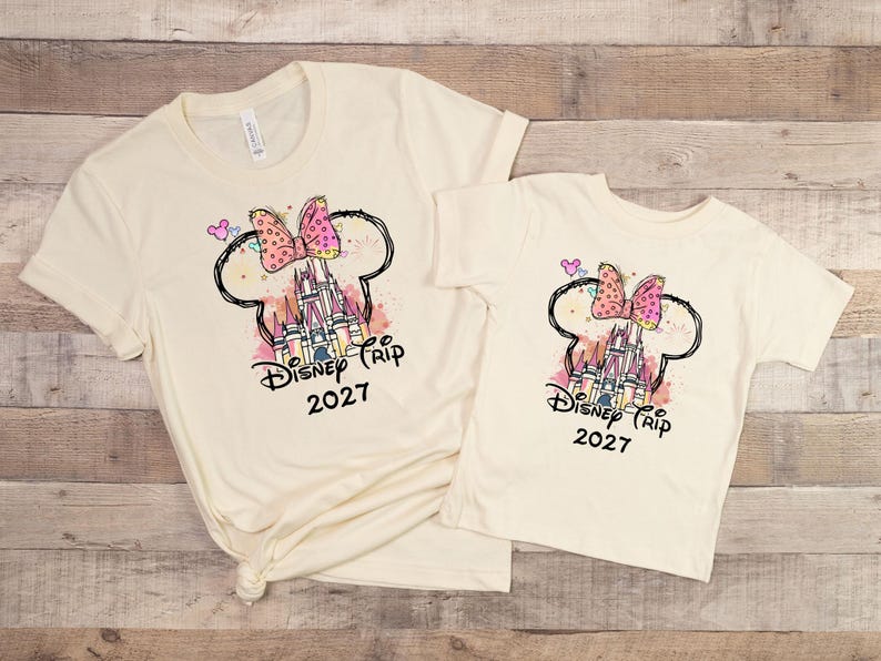 Disney trip outfit 2027, Mickey castle shirts